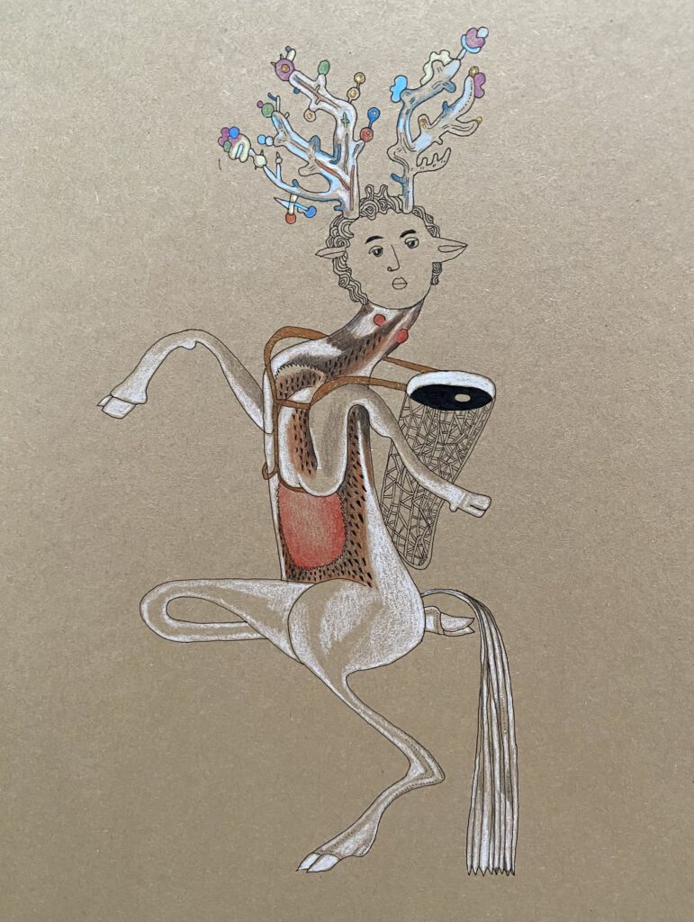 Zeichnung von Wesen der Kreativität