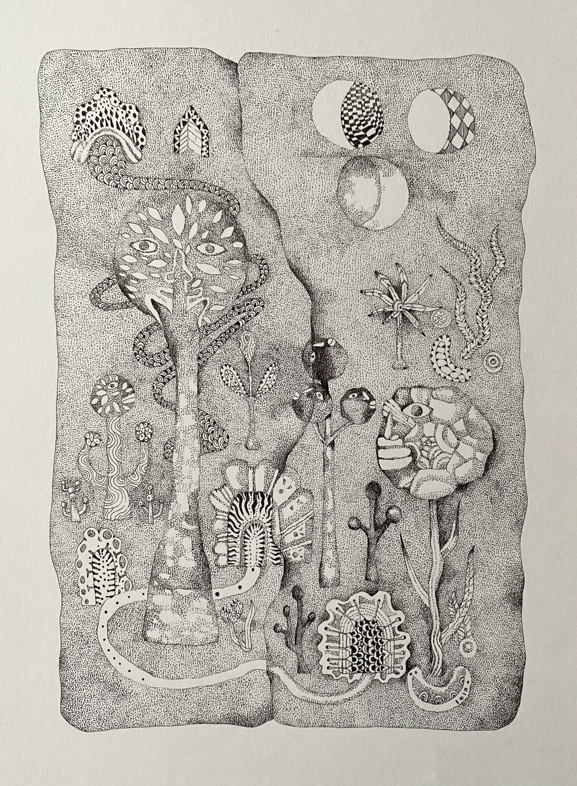 Zeichnung von Lebensweg